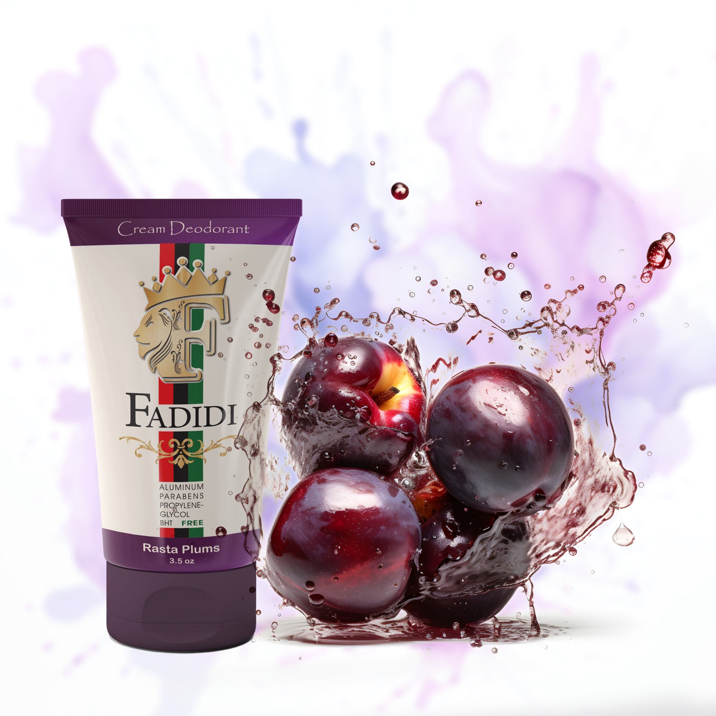 Fadidi Cream Deodorant - Rasta Plums 3.5 oz.